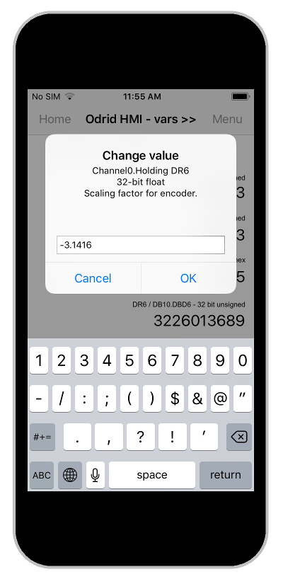 HMI android app